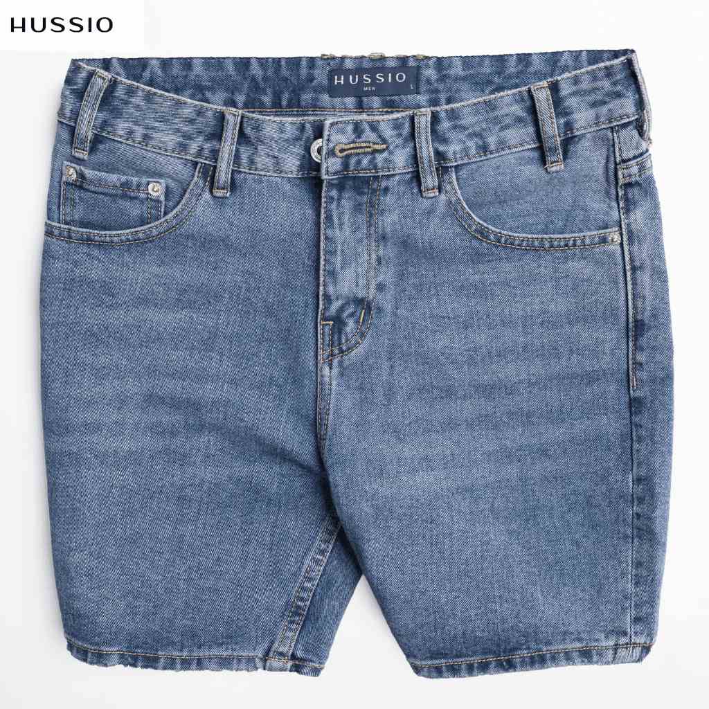 Quần Short nam BLUE JEAN cao cấp, trẻ trung, lịch lãm, chuẩn form - HUSSIO