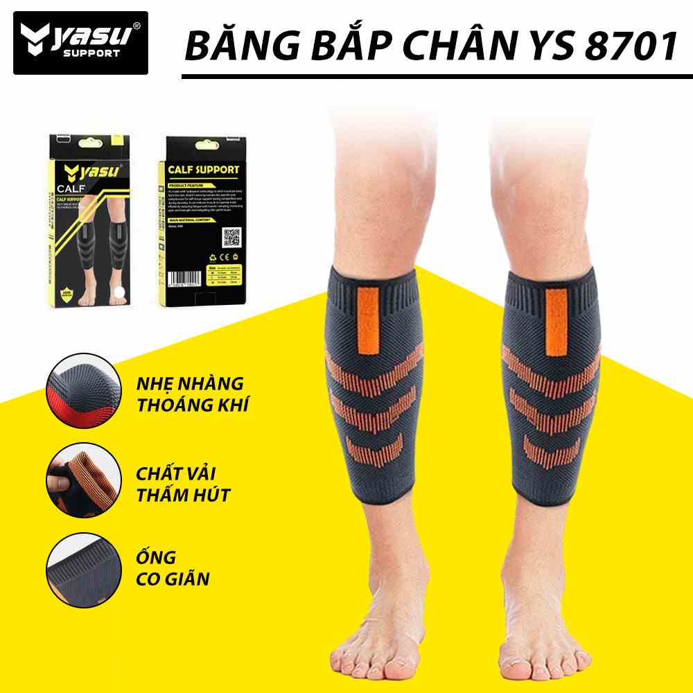 Băng bảo vệ bắp chân calf cao cấp Yasu 8701