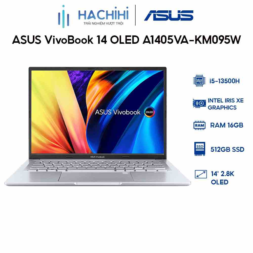 Laptop ASUS VivoBook 14 OLED A1405VA-KM095W (i5-13500H|16GB|512GB|Iris Xe Graphics|14)