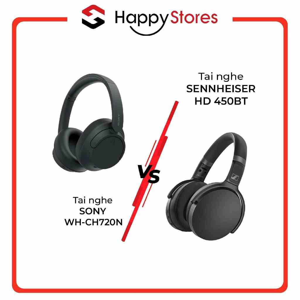 Combo tai nghe Sony WH-CH720N và Sennheiser HD 350BT