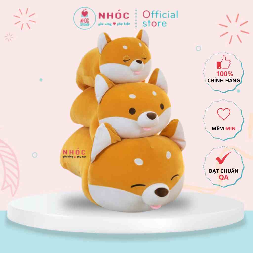 [Mã BMLTB200 giảm đến 100K đơn 499K] Thú bông chó shiba lè lưỡi bông cao cấp - NHÓC