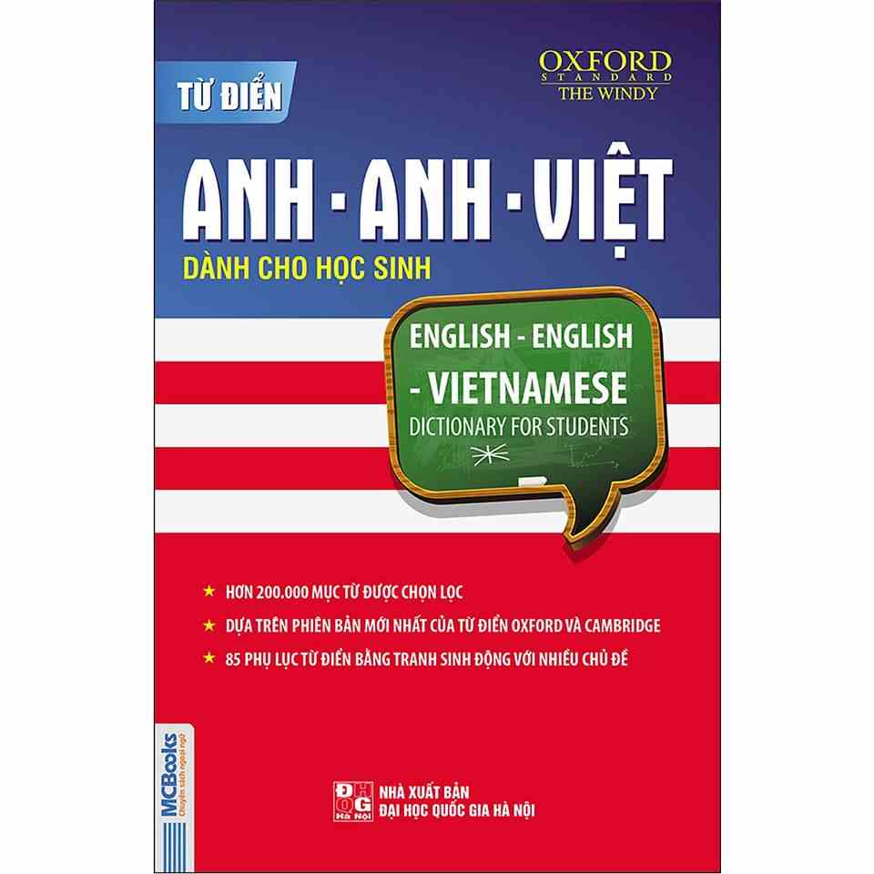 Sách - Từ Điển Anh-Anh-Việt Dành Cho Học Sinh