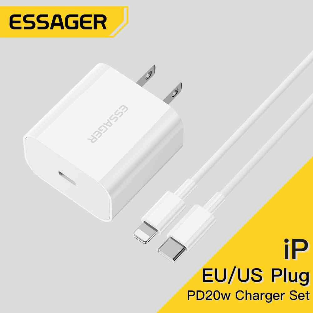 Dây Cáp Sạc Essager 20W IP Dành Cho Ios Type C Sang L