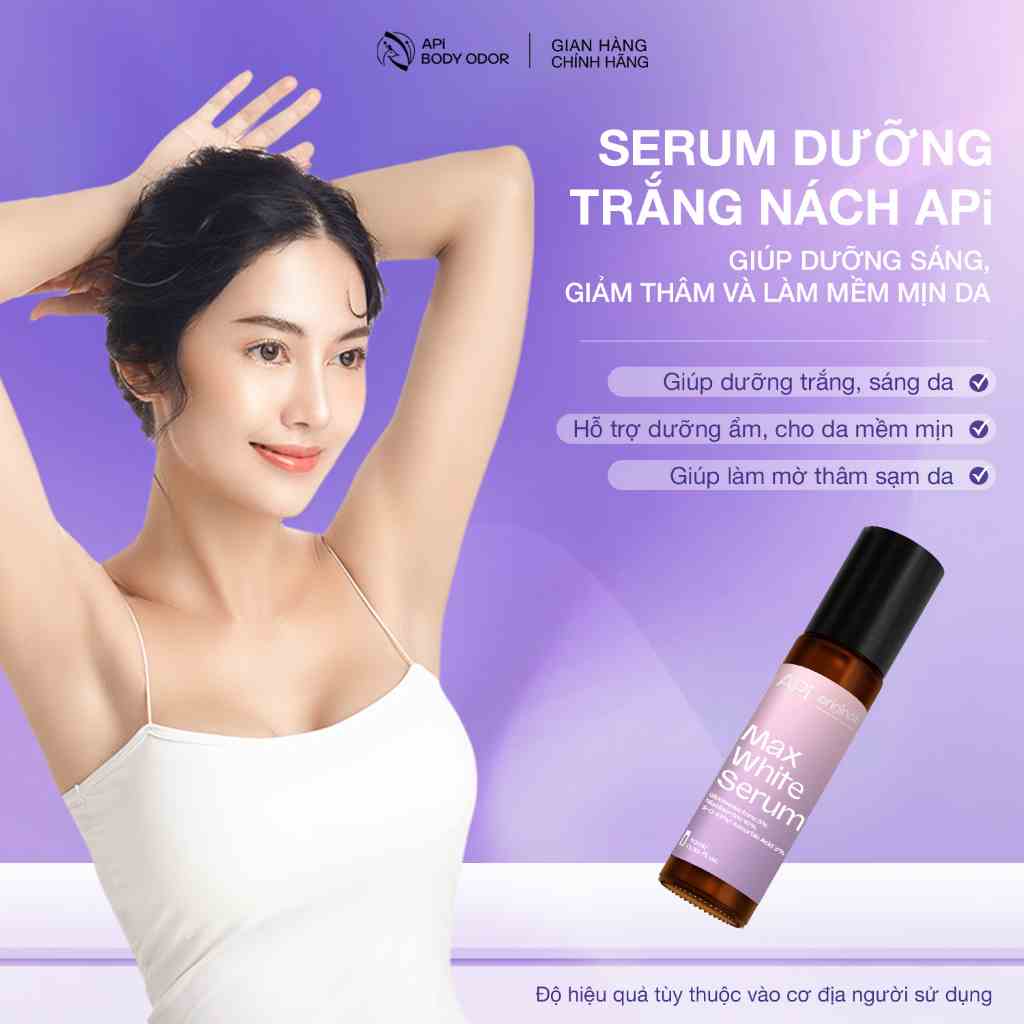 Serum trắng nách APi giảm thâm nách, son nách lăn nách mờ thâm cấp ẩm 10ml, ngăn tiết mồ hôi khử mùi hôi nách