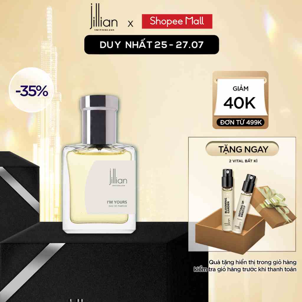 Nước hoa Jillian Nữ Im Yours 15ml - ấm áp, nồng nàn, sâu sắc