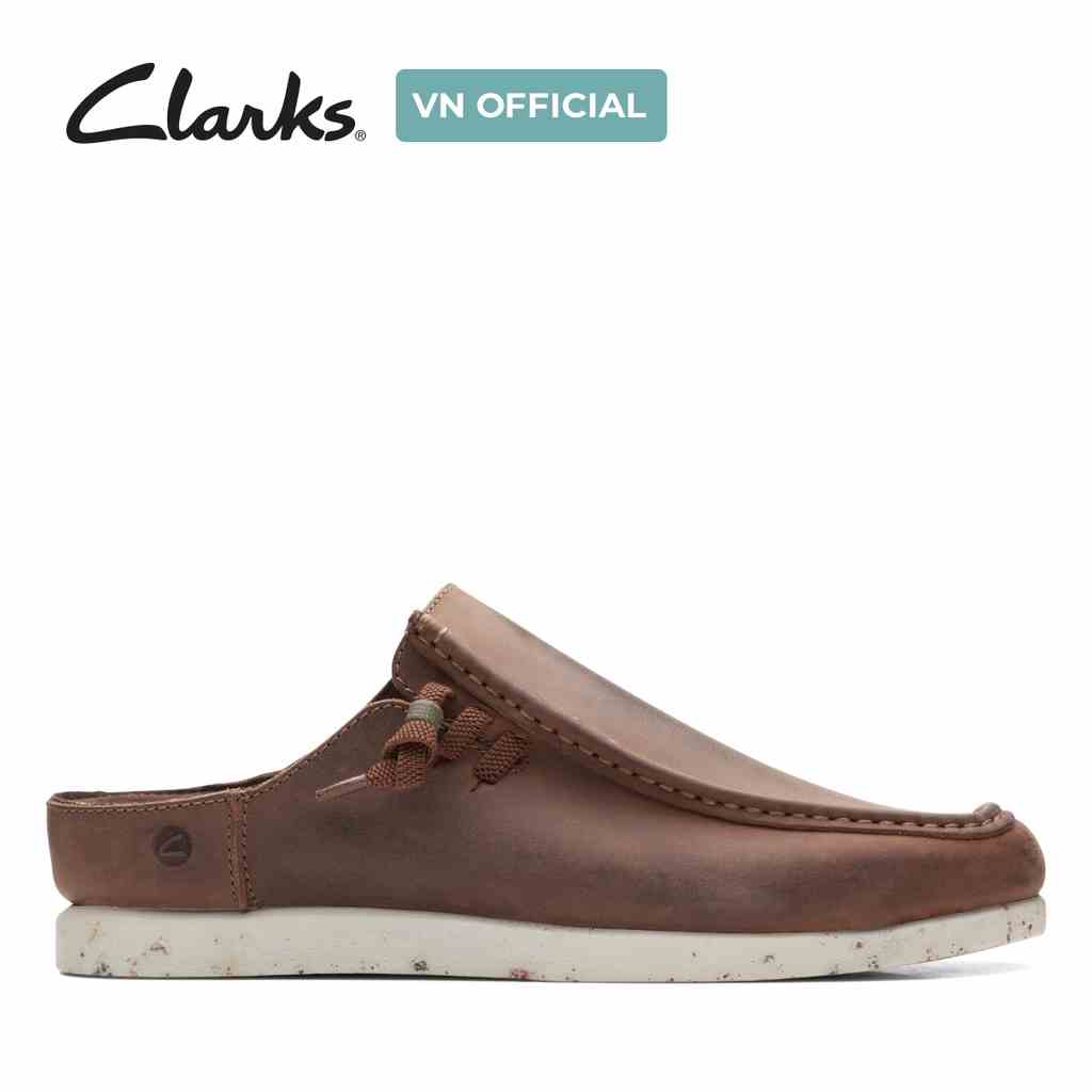 [Mã BMLTA35 giảm đến 35K đơn 99K] Giày sục Da Nam Clarks ShacreLite Sun màu BeesWax