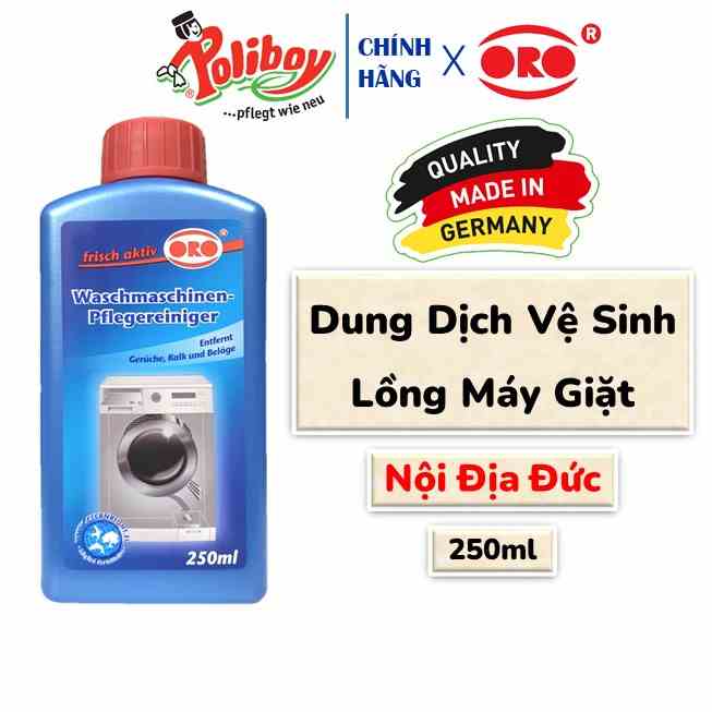 Dung Dịch Vệ Sinh Máy Giặt ORO Làm Sạch Cặn Bẩn Lồng Giặt Và Đường Ống 250ml