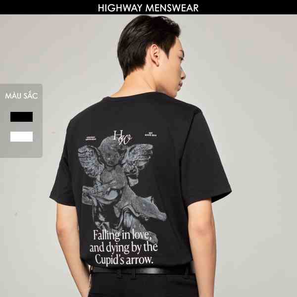 Áo thun nam 100% cotton in hình Highway (Menswear) Cupid