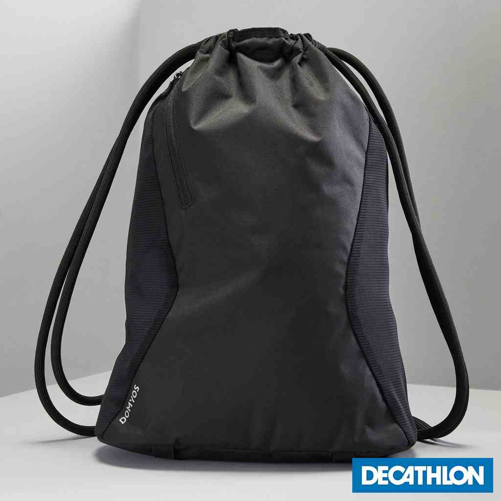 Túi dây rút thể thao 15L đen DECATHLON DOMYOS