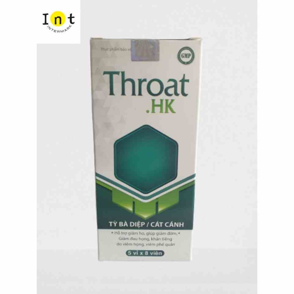 [Mã BMLTA35 giảm đến 35K đơn 99K] Hộp 40 viên uống THROAT hỗ trợ giảm ho, giảm đờm