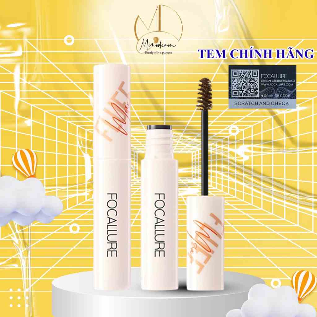 Mascara FOCALLURE Chải Lông Mày Lâu Trôi Chống Thấm Nước 4g FA-152