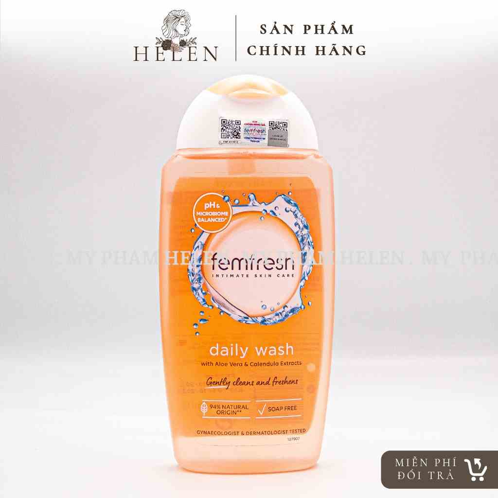 [Mã BMLTB35 giảm đến 35K đơn 99K] Dung dịch vệ sinh phụ nữ cao cấp Femfresh Daily Intimate 250ml (Màu Cam)