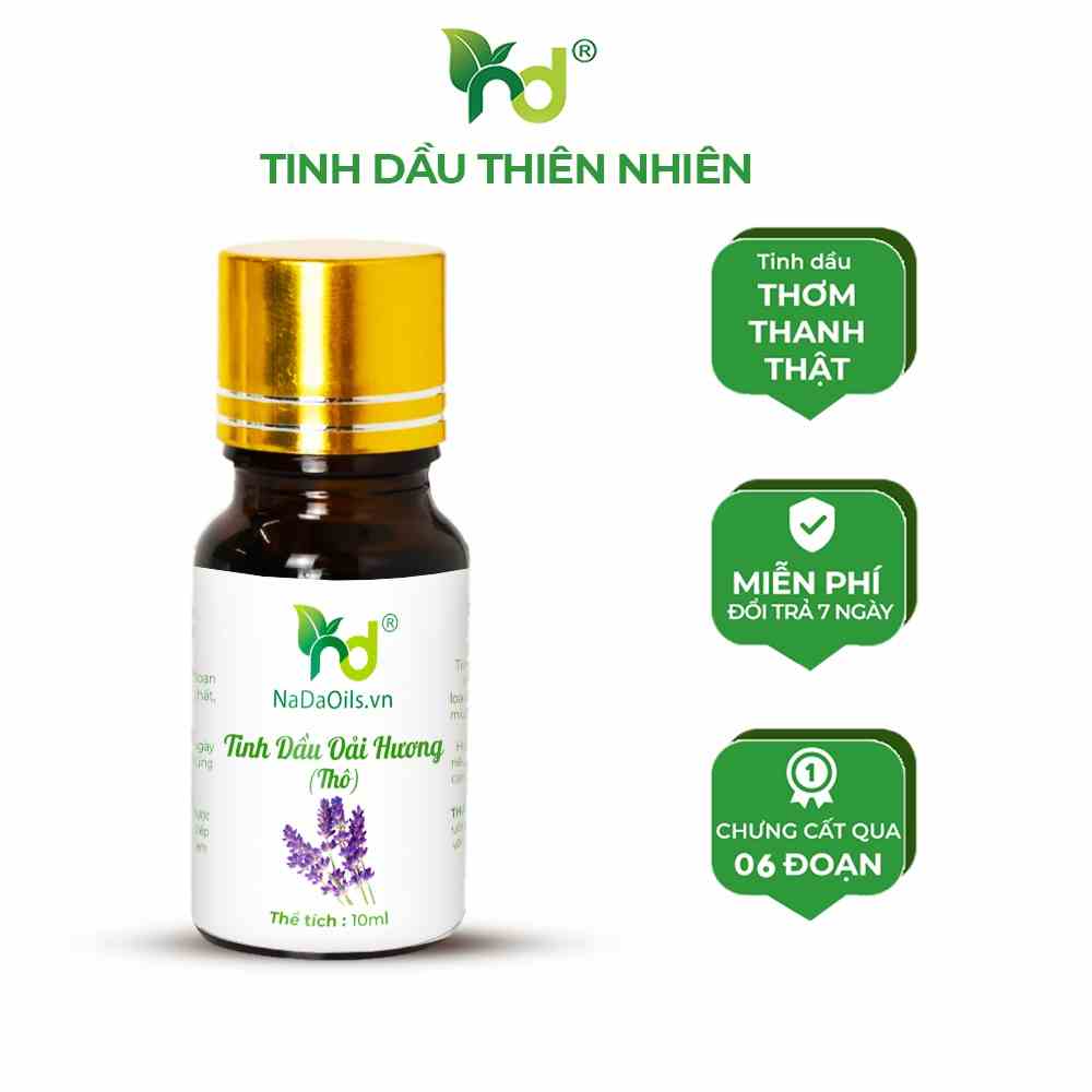 Tinh dầu thô thiên nhiên NaDa Oils giúp thơm phòng, khử mùi, đuổi muỗi,... có kiểm định