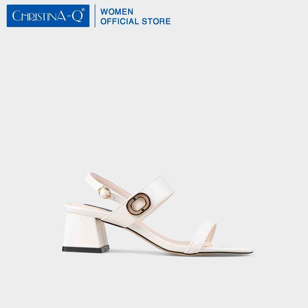 [Mã BMLTB35 giảm đến 35K đơn 99K] Giày Sandals Nữ Gót Trụ ChristinA-Q XDN295