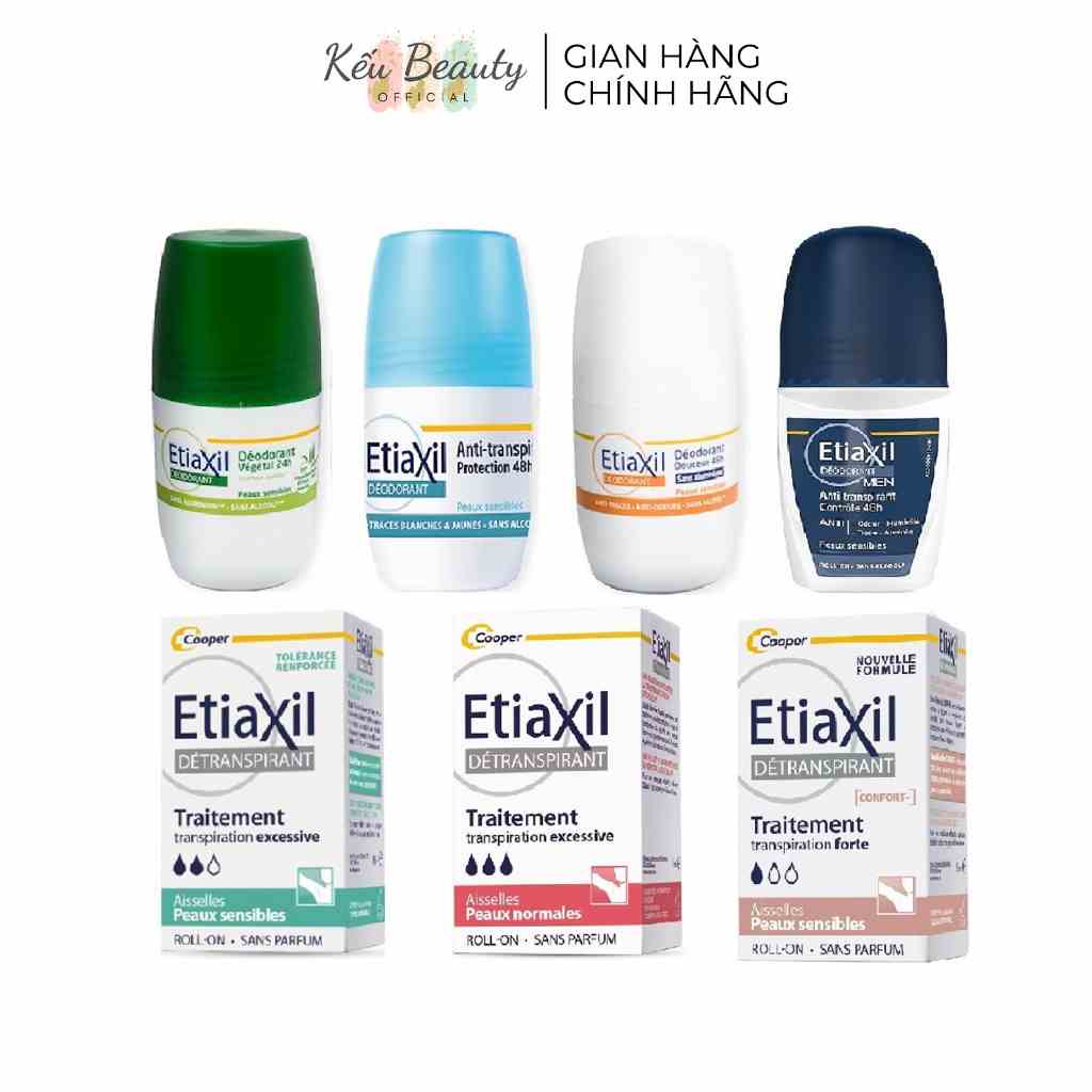 Lăn Khử Mùi Và Ngăn Mồ Hôi Chuyên Sâu Etiaxil 15ml-50ml