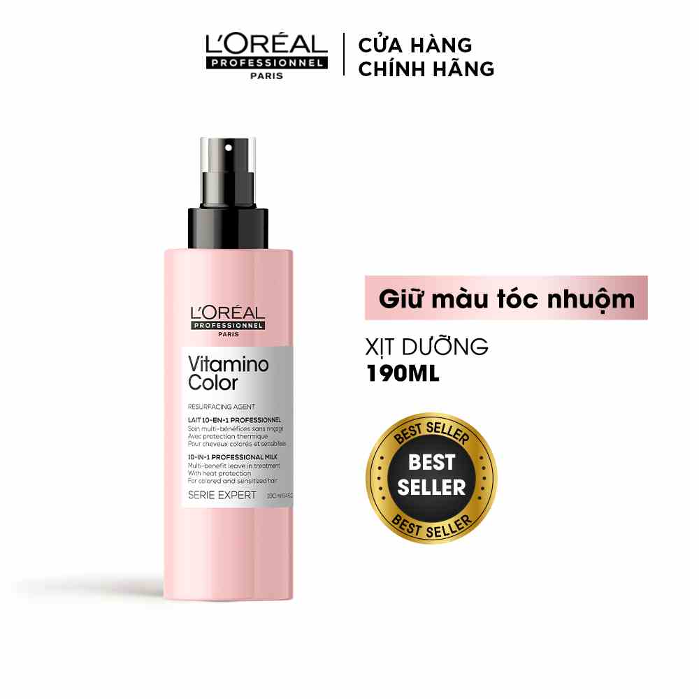 [Mã BMLTA35 giảm đến 35K đơn 99K] Xịt dưỡng đa năng 10 trong 1 dành cho tóc nhuộm LOREAL 190ml