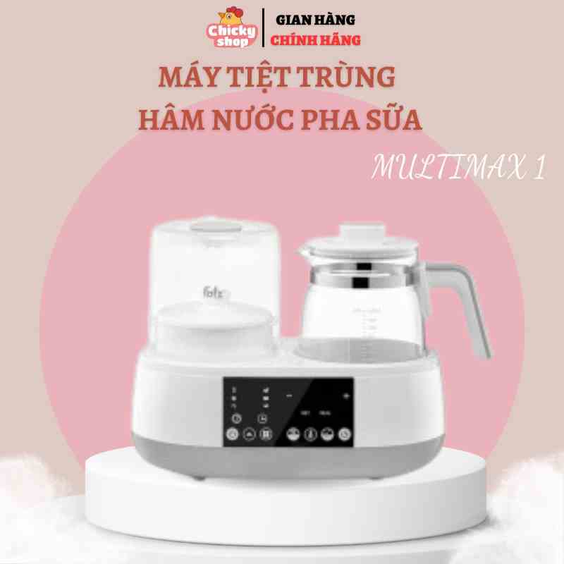 Máy tiệt trùng, hâm sữa, hầm chậm, đun nước pha sữa (ALL-IN-ONE) FATZBABY - MULTIMAX 1 - FB9002SJ