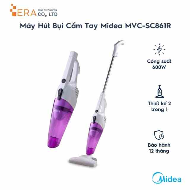 [Mã BMLTA35 giảm đến 35K đơn 99K] Máy Hút Bụi Cầm Tay Midea MVC-SC861R