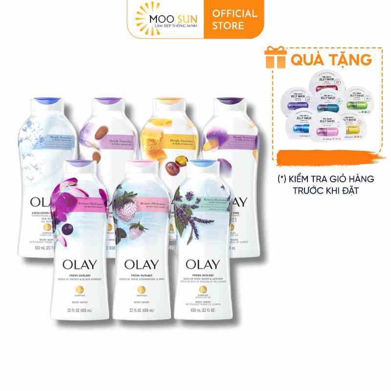 [Hàng Mỹ] Sữa tắm dưỡng da Olay nhiều mùi hương,dưỡng ẩm và cải thiện làn da sau 14 ngày sử dụng