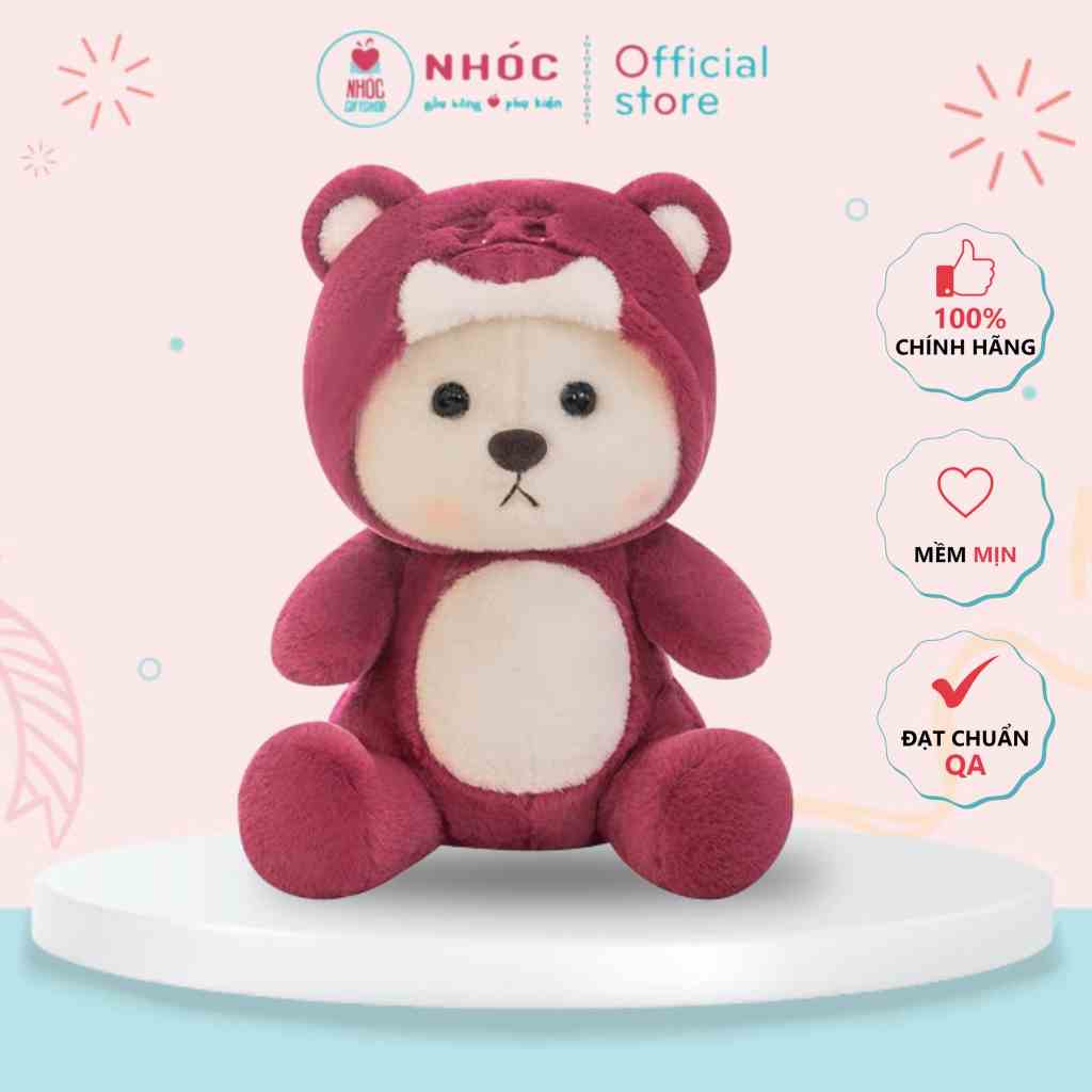 [Mã BMLTB200 giảm đến 100K đơn 499K] Thú bông Gấu Lena teddy đội nón Toy Story lông xù bông cao cấp - NHÓC