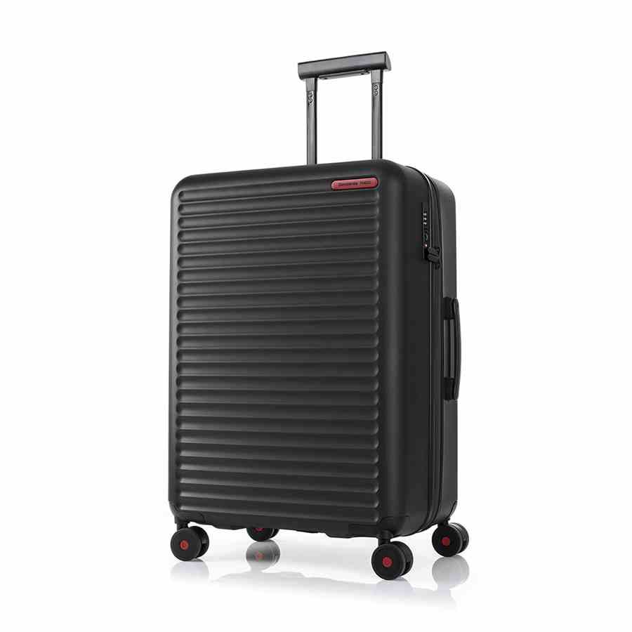 Vali kéo Toiis C SAMSONITE RED - MỸ size Trung, Đai khóa chữ X giúp dễ dàng sắp xếp hành lý Hệ thống 4 bánh đôi 360 độ