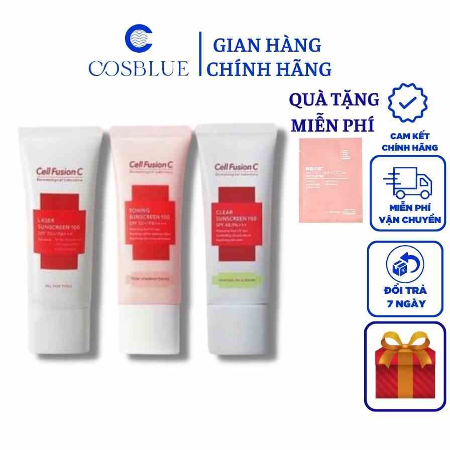 Kem Chống Nắng Nâng Tone Cell Fusion C Toning Suncreen 100 SPF 50+PA++++ 50ml Hàn Quốc