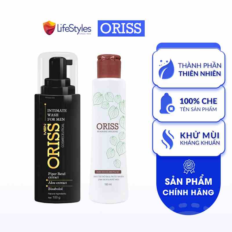 [Mã BMLTB200 giảm đến 100K đơn 499K] Combo Dung Dịch Vệ Sinh Cho Nam Và Nữ Oriss - 150ml/chai