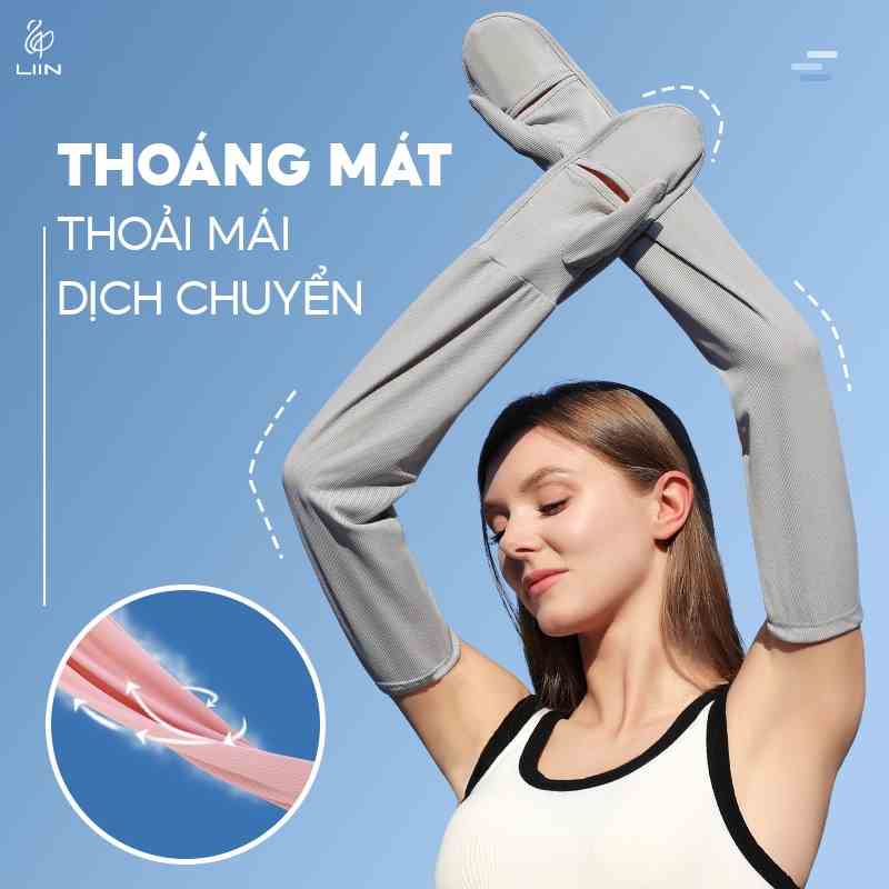 [Mã BMLTB200 giảm đến 100K đơn 499K] Găng tay chống nắng có dây rút LINBI GAD001