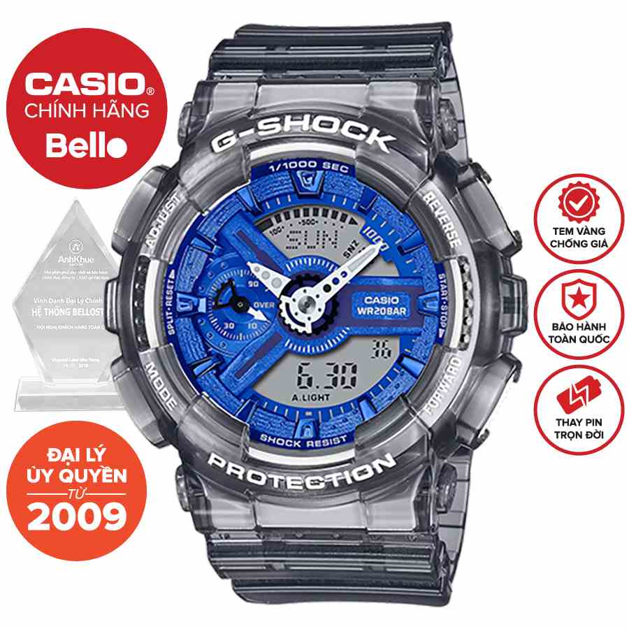 Đồng hồ Nữ Dây Nhựa G-Shock GMA-S110TB-8ADR chính hãng bảo hành 5 năm Pin trọn đời