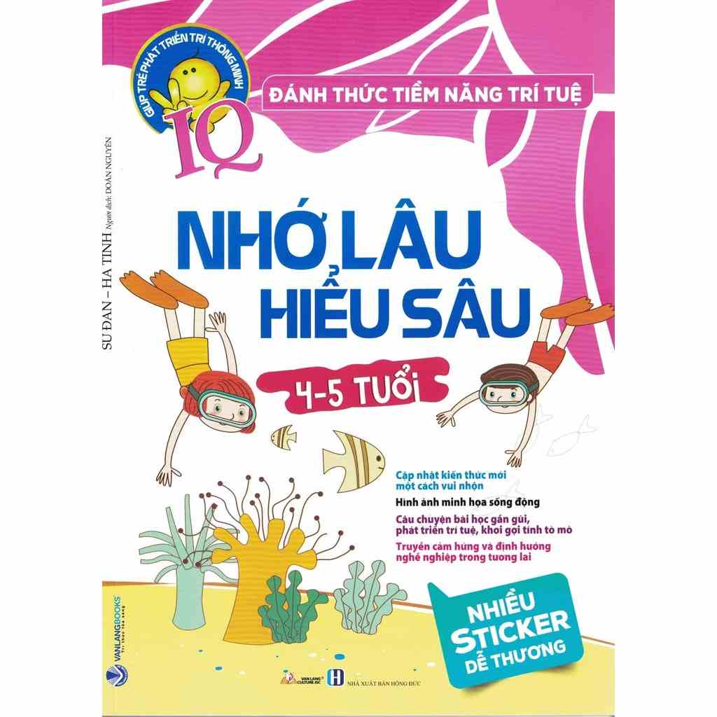 Sách - Đánh Thức Tiềm Năng Trí Tuệ - Nhớ Lâu, Hiểu Sâu (4-5 Tuổi) - VLG