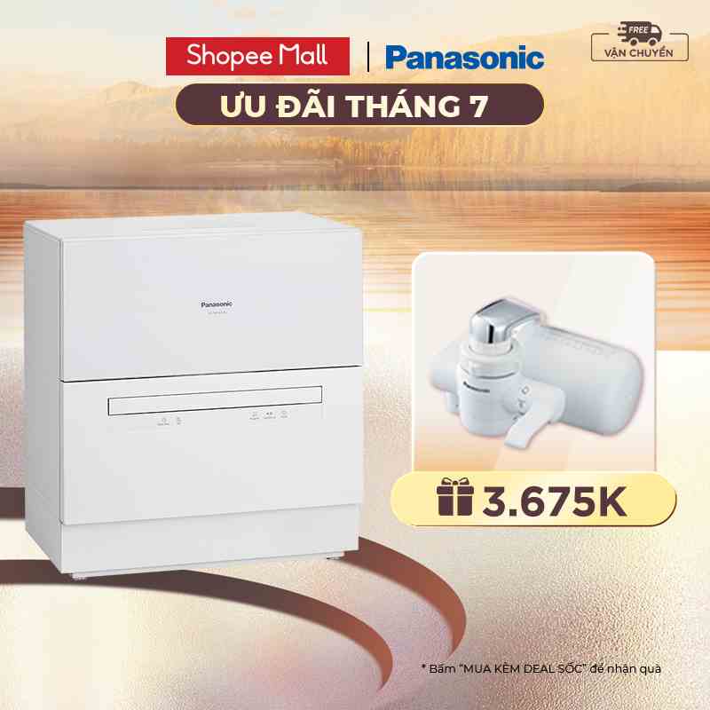 Máy rửa bát để bàn Panasonic NP-TH1WEVN - Có chức năng sấy khô