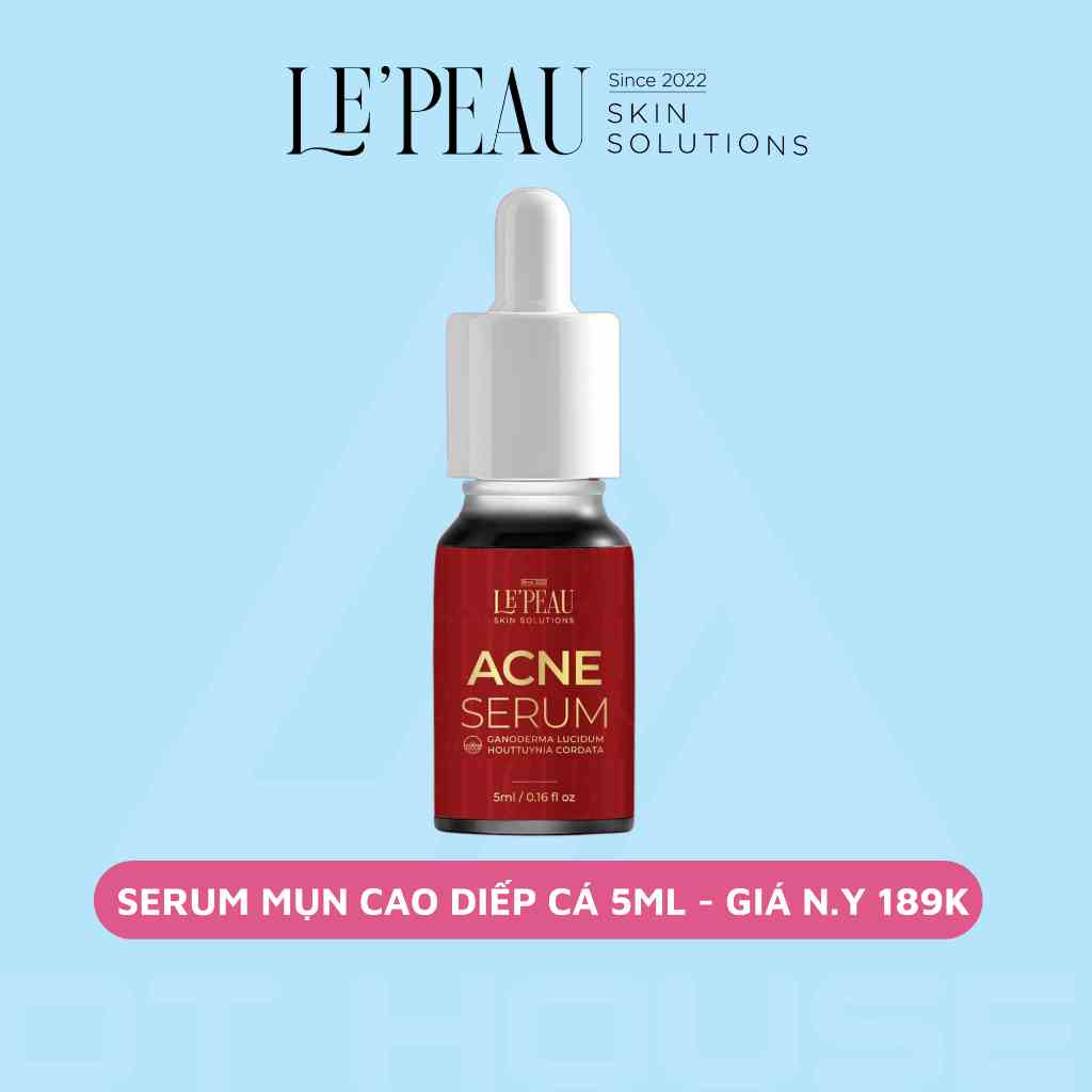 [Mã BMLTB200 giảm đến 100K đơn 499K] Serum mụn diếp cá LePeau 5ml, làm sạch mụn tận gốc - LePeau