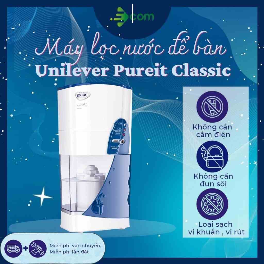 Máy lọc nước Unilever Pureit Classic không cắm điện, lọc sạch chắt rắn, bụi bẩn, cặn và diệt vi khuẩn