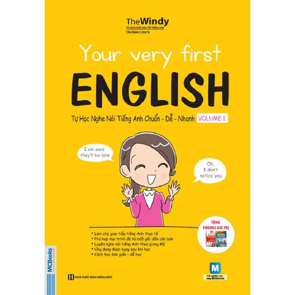 Sách - Your Very First English - Tự Học Nghe Nói Tiếng Anh Chuẩn Dễ Nhanh Volume 1