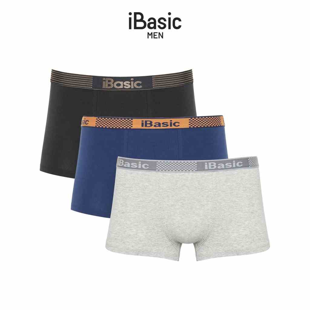 Combo 3 quần lót nam trunk iBasic PANM078