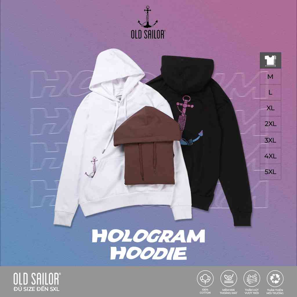 Áo Khoác Hoddie OLD SAILOR Chất Nỉ Dày Dặn Ấm Áp Thiết Kế Họa Tiết Logo Độc Đáo Big Size