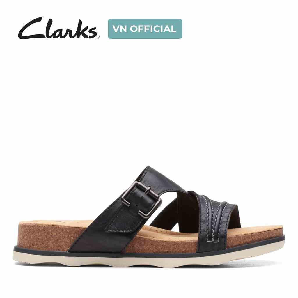 [Mã BMLTA35 giảm đến 35K đơn 99K] Dép Xỏ Ngón Da Nữ Clarks Brynn Hope màu Đen