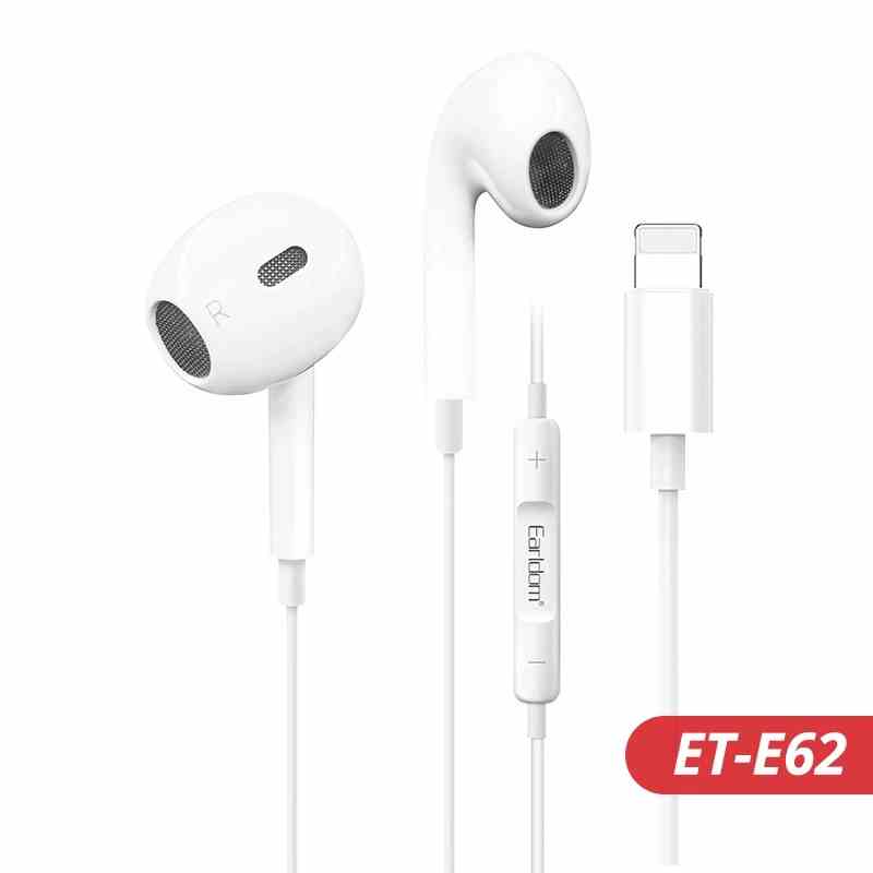 Tai nghe có dây lighting Earldom ET-E62 kết nối bluetooth có mic đàm thoại