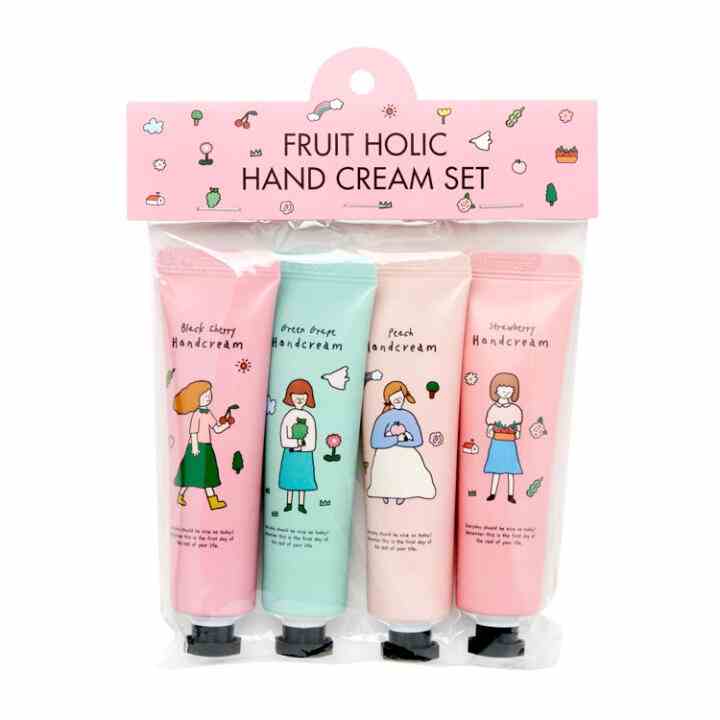 Set 4 Kem Dưỡng Da Tay ARTBOX Hàn Quốc Fruit Holic Hand Cream 30mlx4