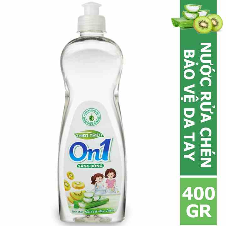 [Mã BMLTA35 giảm đến 35K đơn 99K] Nước rửa chén ON1 hương kiwi và aloe vera 400g N2ON1