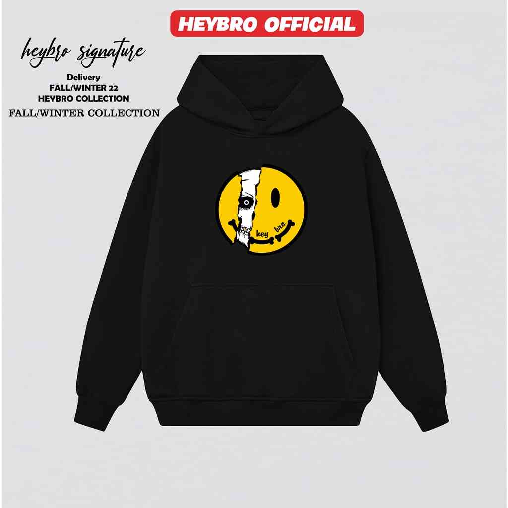 [Mã BMLTB35 giảm đến 35K đơn 99K] Áo hoodie nam nữ icon HEYBRO / Hoodie Unisex nỉ bông cotton nhiều màu