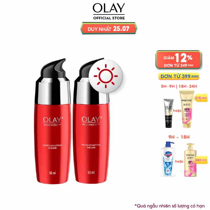 Combo 2 Serum/Tinh Chất Căng Mướt, Sáng Khỏe & Ngừa Lão Hóa OLAY REGENERIST 50ML X2