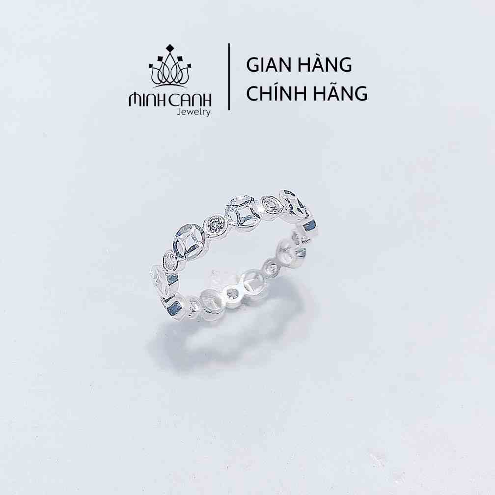 Nhẫn Bạc Nữ Kim Tiền Đá Tròn Đem Lại May Mắn Đầu Năm Minh Canh Jewelry