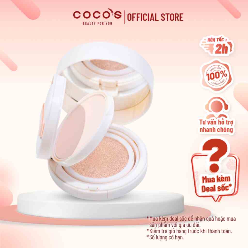 Cushion kèm phấn phủ 2 in 1 Gogo Tales Light And Nude