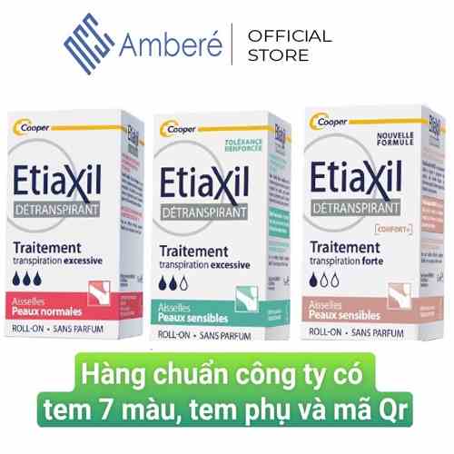 Lăn Khử Mùi Etiaxil Giảm Mồ Hôi Dành 15 ml Detranspirant Traitement RollOn