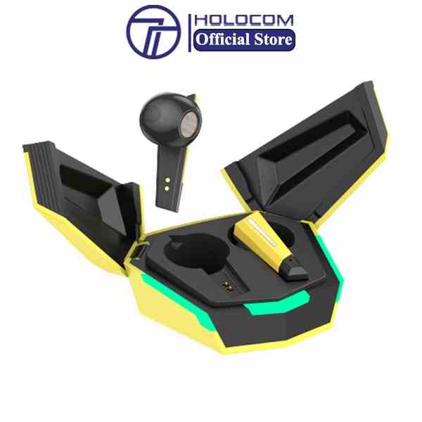 Tai Nghe Bluetooth Chơi Game GS6 HOLOCOM - Thiết Kế Cửa Siêu Xe - Âm Thanh Nổi Chống Ồn Chống Nước - Độ Trễ Thấp