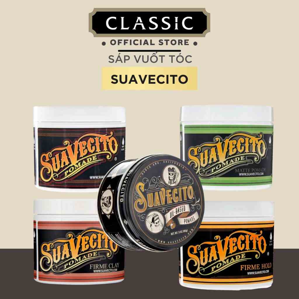 [Mã BMTTC60K giảm đến 60K đơn 50K] Tổng Hợp Sáp Vuốt Tóc Suavecito Pomade