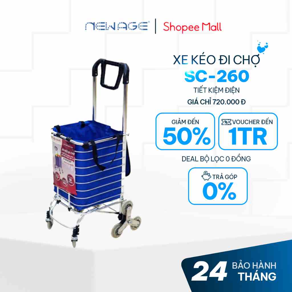 Xe kéo đi chợ Fujihome SC-260 nhập khẩu nhật bản - Hàng chính hãng