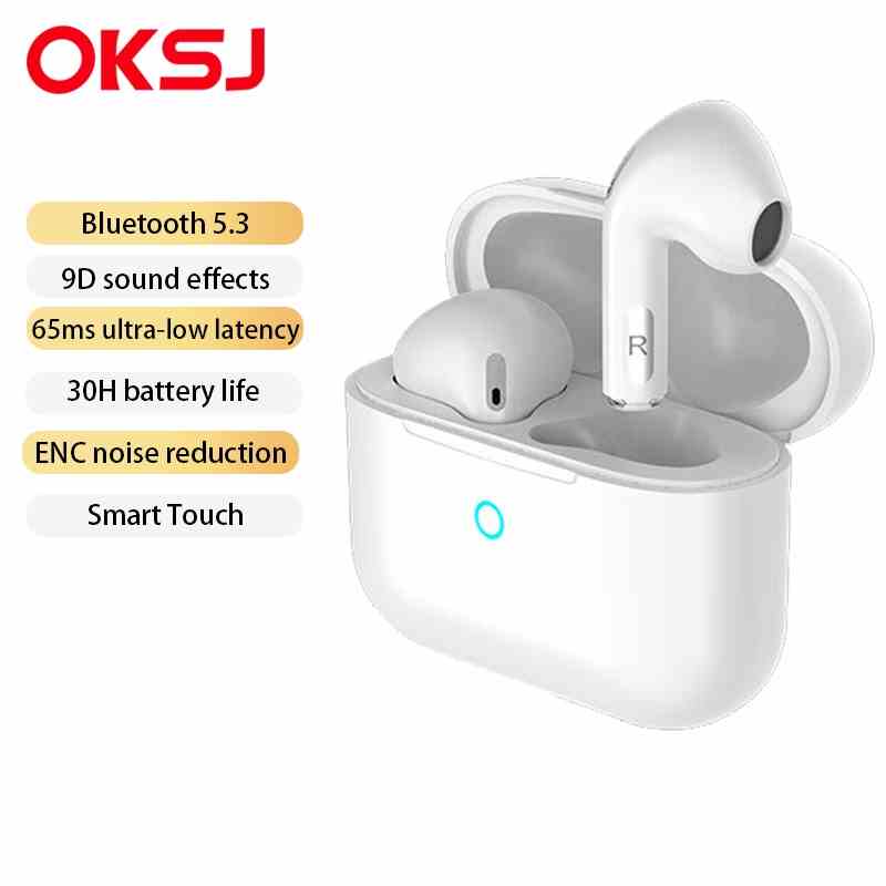 Tai Nghe OKSJ Y42  Bluetooth 5.3 Âm Thanh Siêu Trầm Chống Ồn Chất Lượng Cao