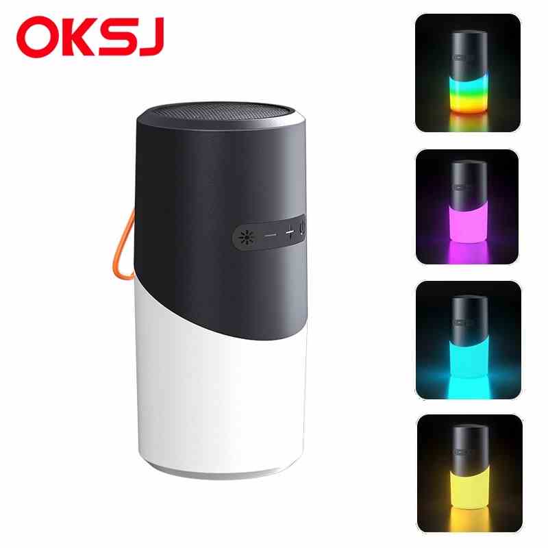 OKSJ EBS Loa Bluetooth Không Dây Có Đèn RGB Chống Nước Thích Hợp Làm Quà Tặng Ngoài Trời